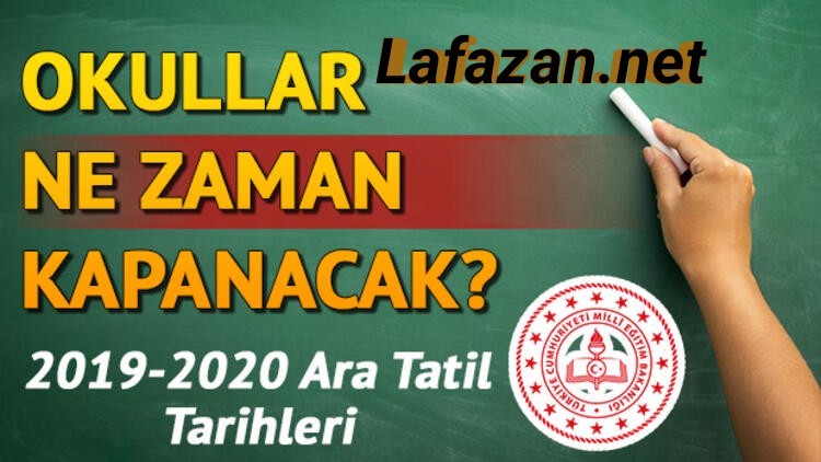 2020 Okul Tatil Gunleri