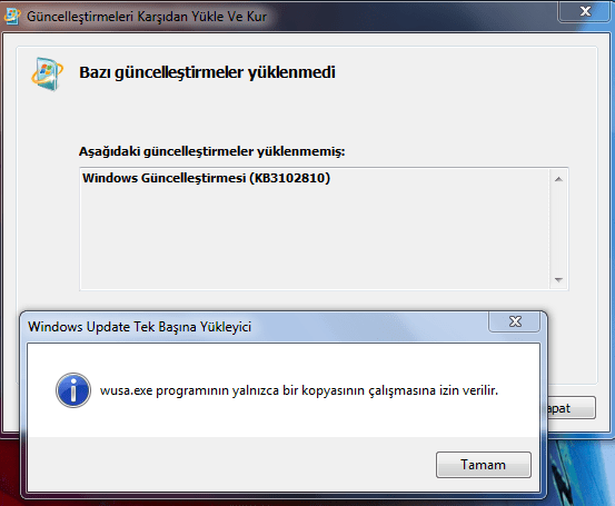 windows 7 güncellemeleri